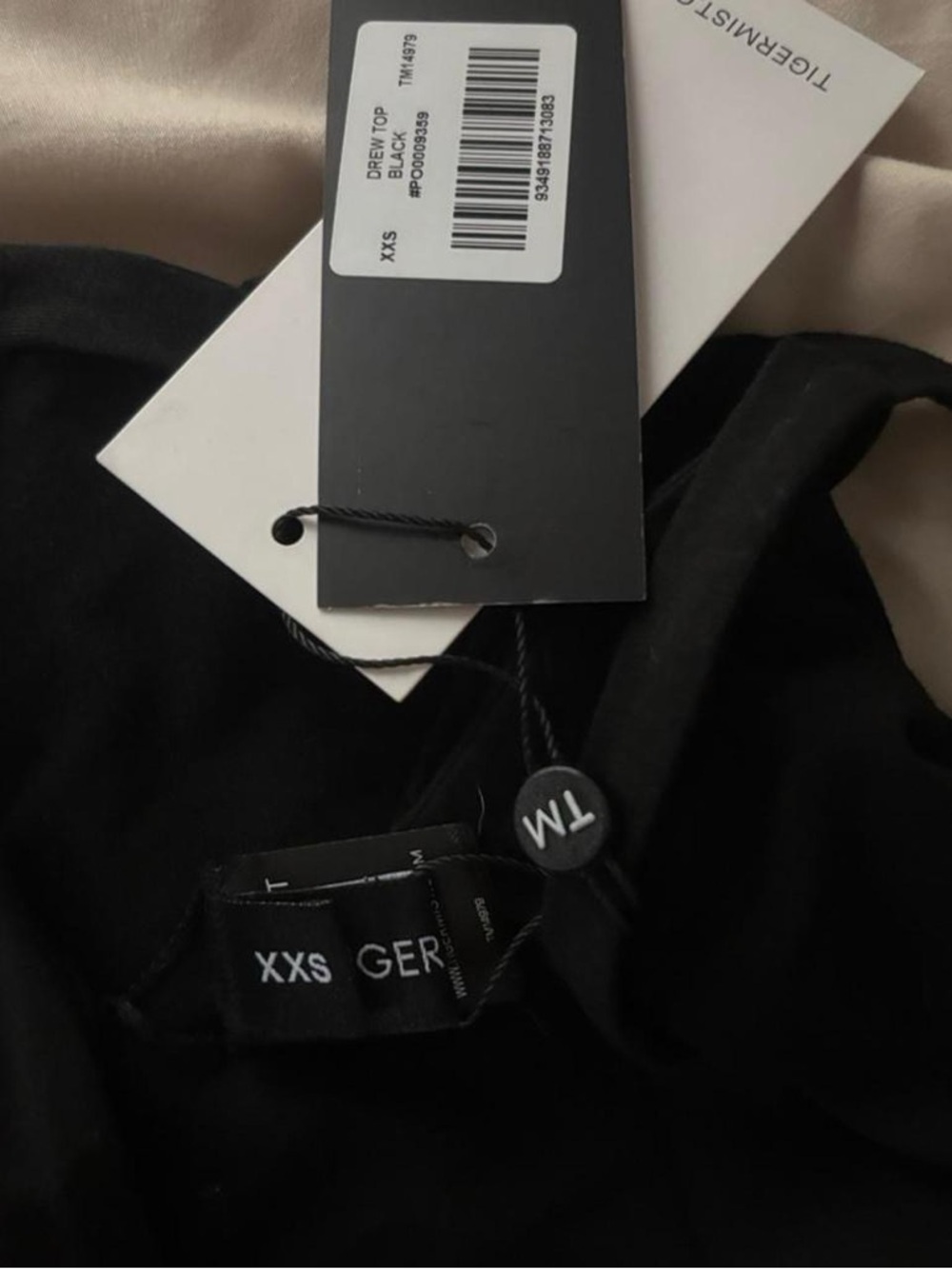 Tiger Mist Black Strappy Tie-Back Tank Top - Picture 4 of 4